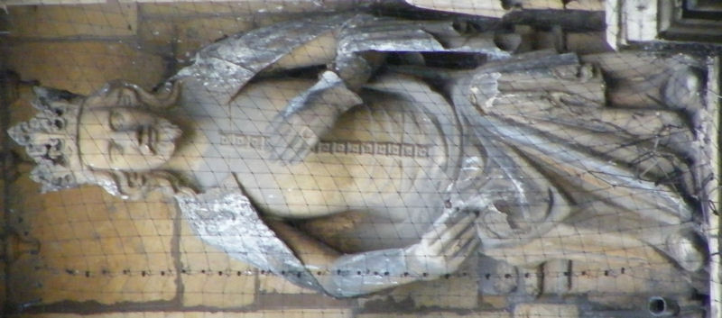 Lincoln Cathedral - St Mary gallery of kings carved 1350-80